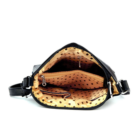 Spectacular American Flag Skull Rhinestone Crossbody Bag