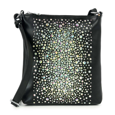 Stunning Iridescent Rhinestone Crossbody Sling