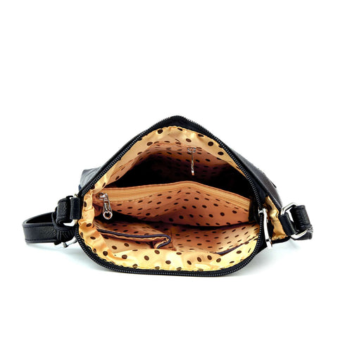 Iridescent Rhinestone Crossbody Sling