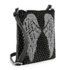 Rhinestone Wing Pattern Crossbody Bag