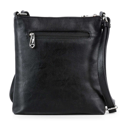 Rhinestone Wing Pattern Crossbody Bag