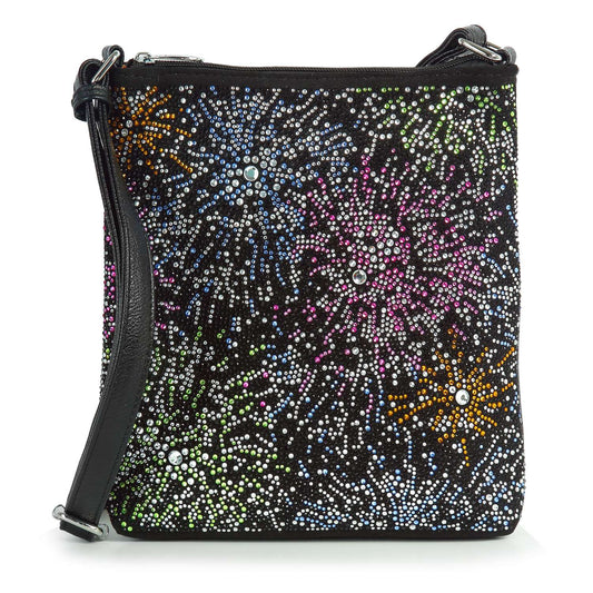Colorful Rhinestone Explosion Crossbody Sling