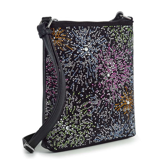 Colorful Rhinestone Explosion Crossbody Sling