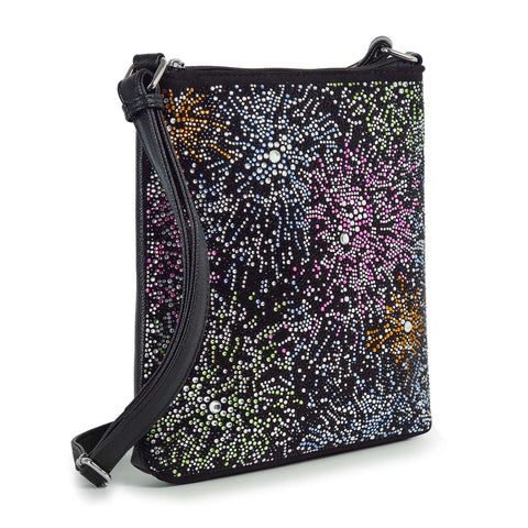 Colorful Rhinestone Explosion Crossbody Sling