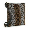 Rhinestone Animal Print Crossbody Sling