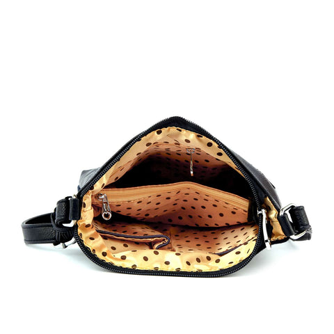 Rhinestone Animal Print Crossbody Sling