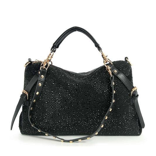 Decorated Sparkling Rhinestone Satchel Handbag