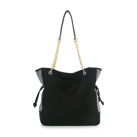 Tall Gathered Rhinestone Tote Set