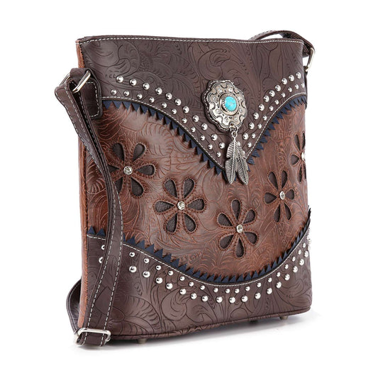 Western Embossed Crossbody Sling