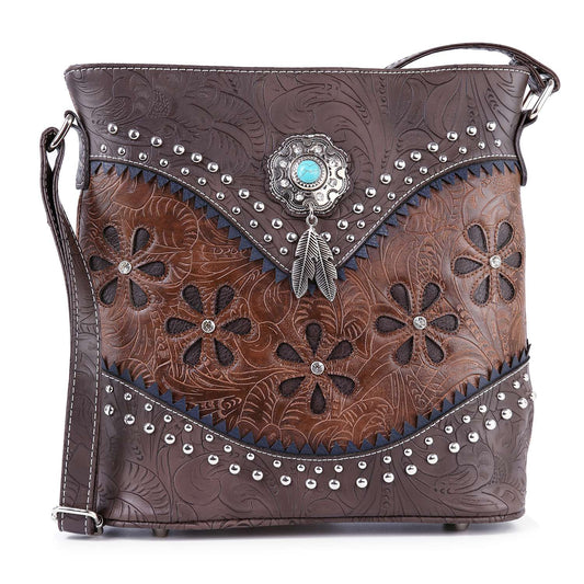 Western Embossed Crossbody Sling