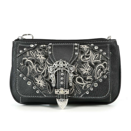 Western Buckle Design Petite Crossbody Sling