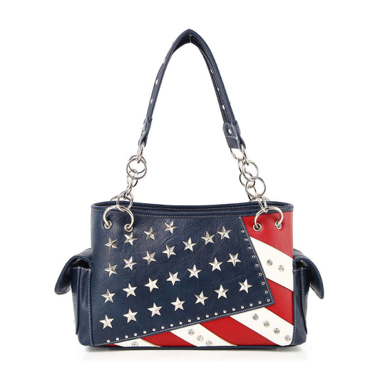 Western Flag Design Shoulder Bag