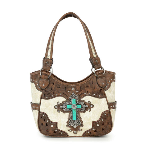 Decorative Cross Western Shoulder Bag