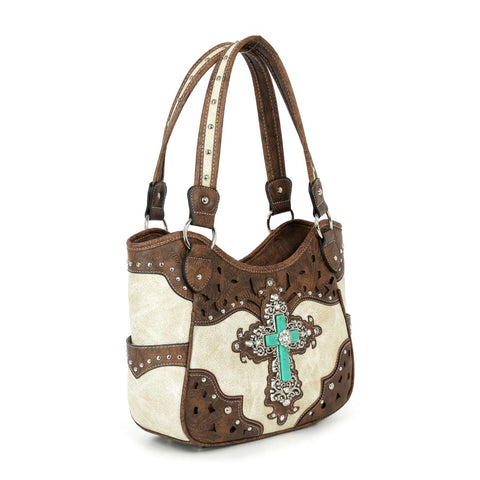 Decorative Cross Western Shoulder Bag