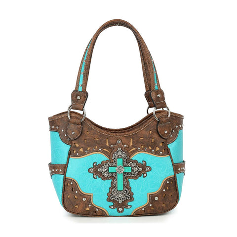 Decorative Cross Western Shoulder Bag