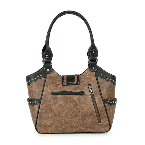Western Design Embroidered Shoulder Bag