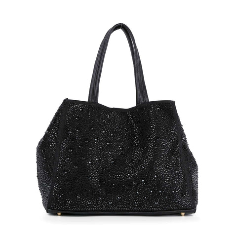 Two In One Sparkling Rhinestone Tote Set