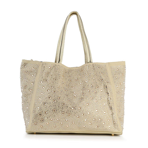 Two In One Sparkling Rhinestone Tote Set