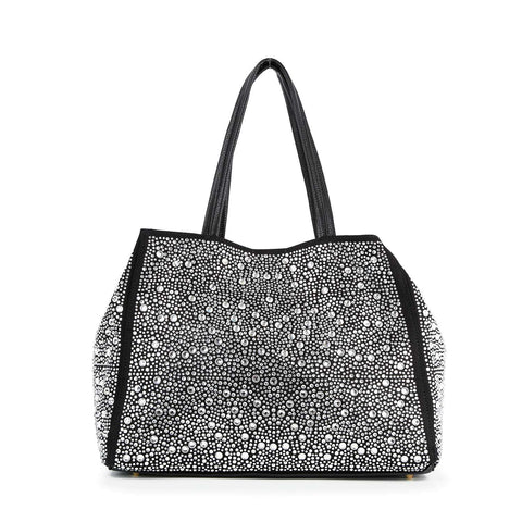 Two In One Sparkling Rhinestone Tote Set