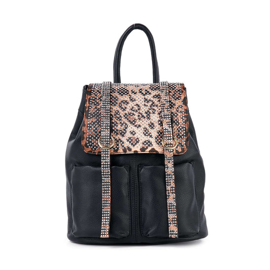 Rhinestone Accent Fashion Backpack