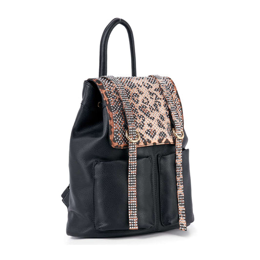 Rhinestone Accent Fashion Backpack