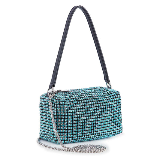 Petite Rhinestone Bling Shoulder Bag