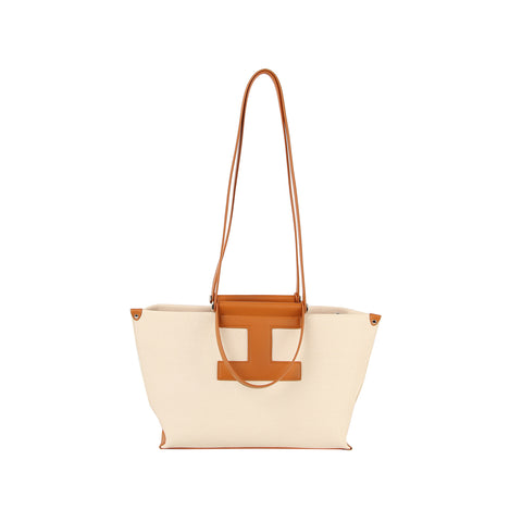 Modern Trim Accented Tote Bag