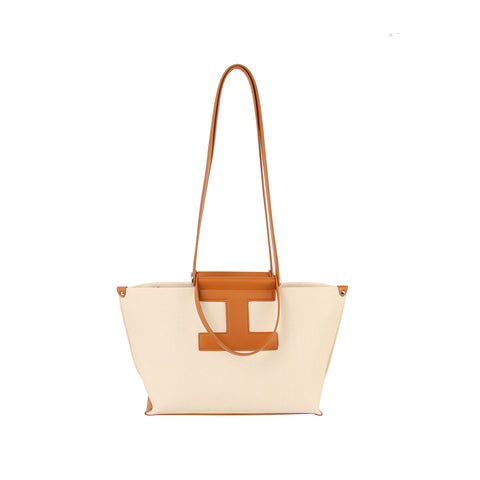 Modern Trim Accented Tote Bag