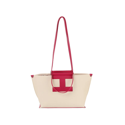 Modern Trim Accented Tote Bag