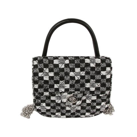 Quilted Design Medium Shoulder Bag