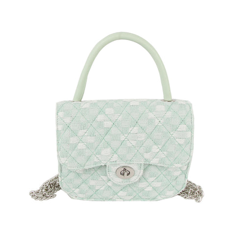 Quilted Design Medium Shoulder Bag