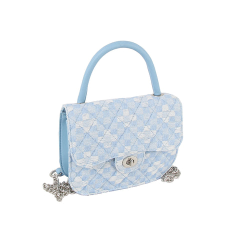 Quilted Design Small Shoulder Bag