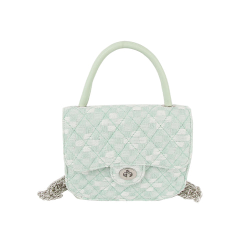 Quilted Design Small Shoulder Bag