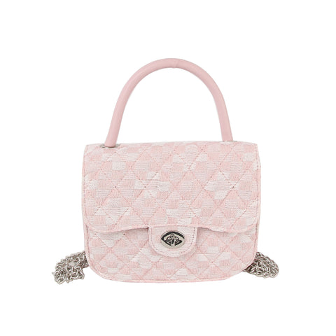 Quilted Design Small Shoulder Bag