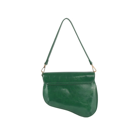 Asymmetrical Front Flap Shoulder Bag