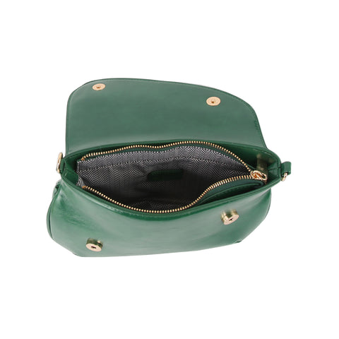 Asymmetrical Front Flap Shoulder Bag