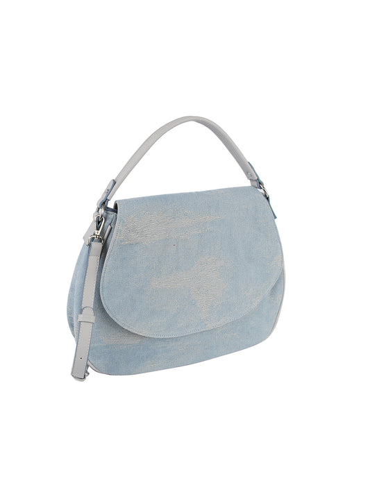 Distressed Denim Fashion Handbag