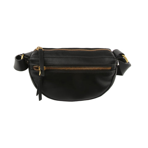 Soft Faux Leather Front Sling Bag