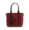 Trim Accented Classic Tall Tote Handbag