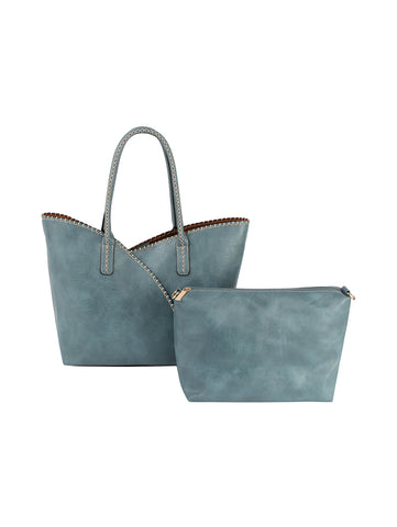 Two Piece Tote Handbag Set