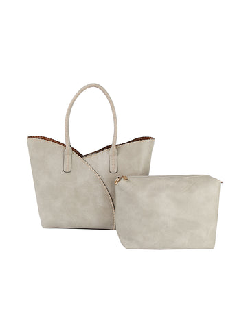 Two Piece Tote Handbag Set