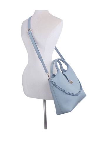 Chain Accented Classy Hand Tote