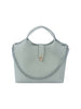 Chain Accented Classy Hand Tote