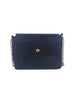 Embossed Front Flap Shoulder Bag