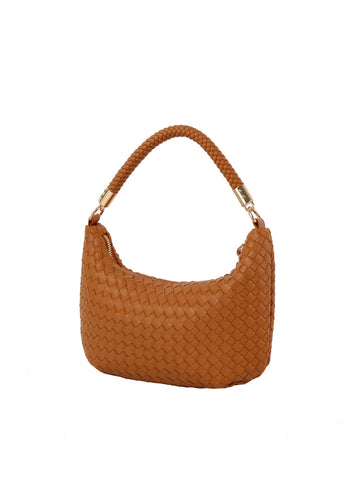 Ladies Woven Design Fashion Shoulder Handbag