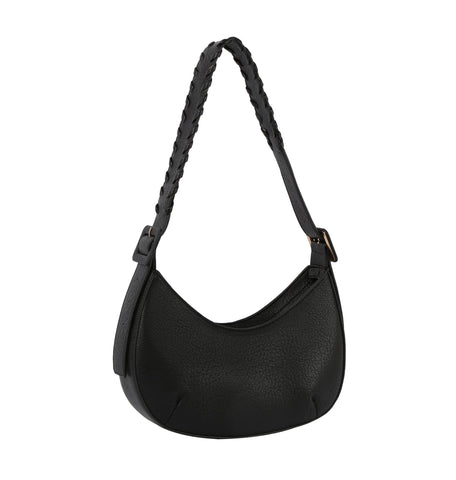 Braided Strap Petite Hobo Handbag