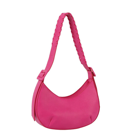 Braided Strap Petite Hobo Handbag