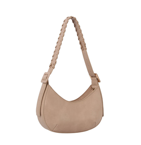 Braided Strap Petite Hobo Handbag