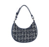 Denim And Sequin Hobo Handbag