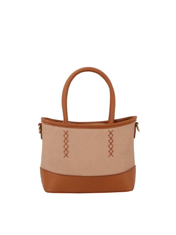 Petite Top Stitch Hand Tote